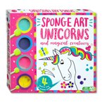 Unicorn Sponge Art with 4 Paints and 4 Sponge Tools