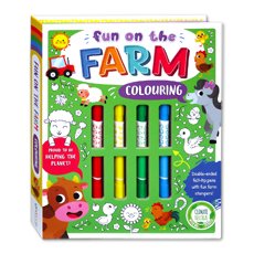 Fun on the Farm Colouring Set (includes double-ended markers & stampers!)