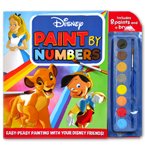 Disney Classic Paint By Numbers (Includes 8 Paints and a Brush)