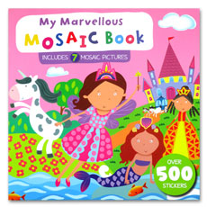 My Marvellous Mosaic Book Includes 7 Mosaic Pictures Over 500 Stickers (PINK)