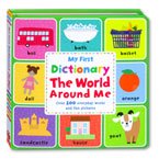 My first Dictionary The World Around Me Board Book with over 100 everyday words and Fun Pictures
