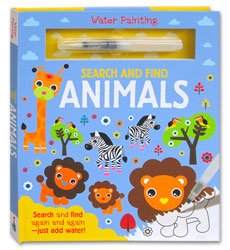 Water Painting Search and Find Animals Board Book (Search and Find Again and Again - Just Add Water!)