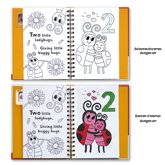 Magic Painting Book COUNTING Animal Friends (buku painting / mewarnai ajaib - reusable bisa diwarnai berulang-ulang)