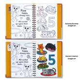 Magic Painting Book COUNTING Animal Friends (buku painting / mewarnai ajaib - reusable bisa diwarnai berulang-ulang)
