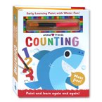 Magic Painting Book COUNTING Animal Friends (buku painting / mewarnai ajaib - reusable bisa diwarnai berulang-ulang)
