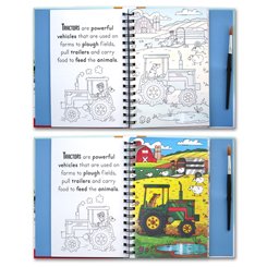 Wheels and Steel Machines Magic Water Colouring (Magical Pictures to Paint Again and Again. Just Add Water!) 