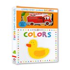 Little Baby Learns - Colors Board book - with 12 play pieces! (Book + Puzzle)