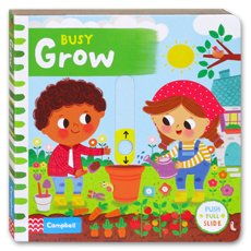 Busy Grow - Push Pull Slide Board Book