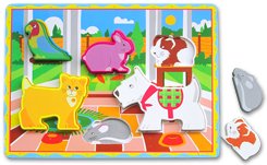 Puzzle Kayu Chunky Pets