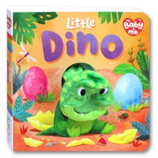 Little Dino Board Book with Fun Finger Puppet!