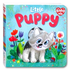 Little Puppy Board Book with Fun Finger Puppet!