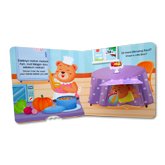 Buku Interaktif Good Habits AKU BISA MAKAN SENDIRI (Bahasa Indonesia & Inggris) dengan fitur interaktif Tarik-Dorong, Buka-Tutup, Geser!