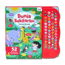 Dunia Sekitarku Sound Book (Ada 52 Tombol Suara Nama Hewan dan Suara Hewan Seru!)