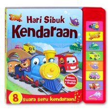 Hari Sibuk Kendaraan Super Sound Book (8 tombol suara - cerita dalam 2 bahasa: Bahasa Indonesia dan Inggris)