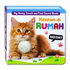 Buku Bersuara Hewan di Rumah with Touch and Feel Sound Board Book