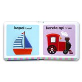 Bilingual My Sensory Book KATA PERTAMA board book - touch & feel di setiap halaman (Bhs Indonesia & Inggris)