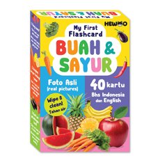 My First Flash Card BUAH & SAYUR  (wipe & clean! tahan air bisa tulis hapus)