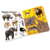 Bilingual 100 Kata Pertama Hewan Kendaraan Board Book (2 bahasa: Bhs Indonesia & Inggris)