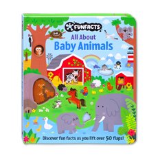 FunFacts All About Baby Animals - with Over 50 flaps to lift Board Book