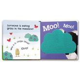 Baby's First Farm Animals Board Book With 5 Felt Flaps to Lift!