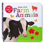 Baby's First Farm Animals Board Book With 5 Felt Flaps to Lift!