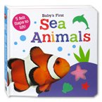 Baby's First Sea Animals Board Book With 5 Felt Flaps to Lift!