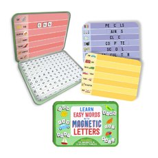Learn Easy Words with Magnetic Letters (includes 132 magnets & 12 activity tables)