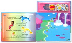 Magical Unicorns Magnetic Story and Play Scene Book
