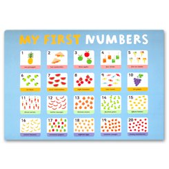 Help With Homework Early Learning Table Mat Pack (4 Wipe-Clean Learning Table Mats)