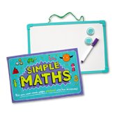 Help With Homework Simple Maths Whiteboard Set (Includes: Whiteboard, 2 magnets, Wipe-clean pen, and Pull-out worksheets)