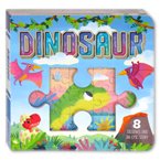Dinosaur Board Book with 8 Jigsaw and a Cute Story