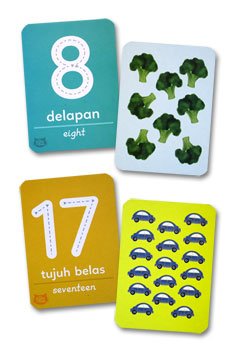 Flash Card Kartu Seru ANGKA (wipe-clean bisa tulis hapus)
