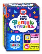 Flash Card Kartu Seru BENTUK & WARNA (wipe-clean bisa tulis hapus)