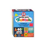 Flash Card Kartu Seru BENTUK (wipe-clean bisa tulis hapus)
