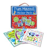 Fun Mazes Sticker Pack with 3 Books and Over 1500 Stickers 