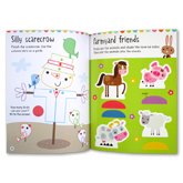 BLUE Sticker Activity Book - Big Stickers For Little Hands (Packed Full of Sharks, Dinos, Farm Animals, and Mighty Machines!)