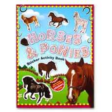 HORSES & PONIES Sticker Activity Book with more than 100 stickers