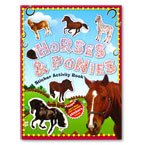 HORSES & PONIES Sticker Activity Book with more than 100 stickers