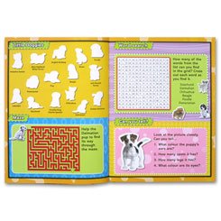 PUPPIES Sticker Activity Book with more than 100 stickers