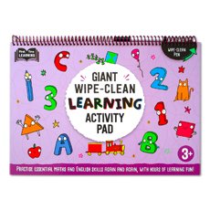 First Time Learning 3+ Giant Wipe-Clean Learning Activity Pad (Practice Essential Maths and English Skills Again and Again, with Hours of Learning Fun)