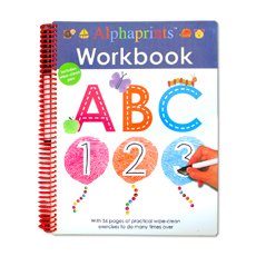 Priddy Books Alphaprints Workbook ABC 123 (Wipe Clean With Pen)